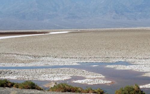 Badwater Basin, lowest elevation in the Western He: Photograph by Dennis Bazylinski and Christopher Lefèvre